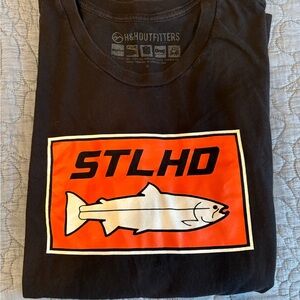 H&H Outfitters Men’s Black Long Sleeve STLHd Graphic Tee